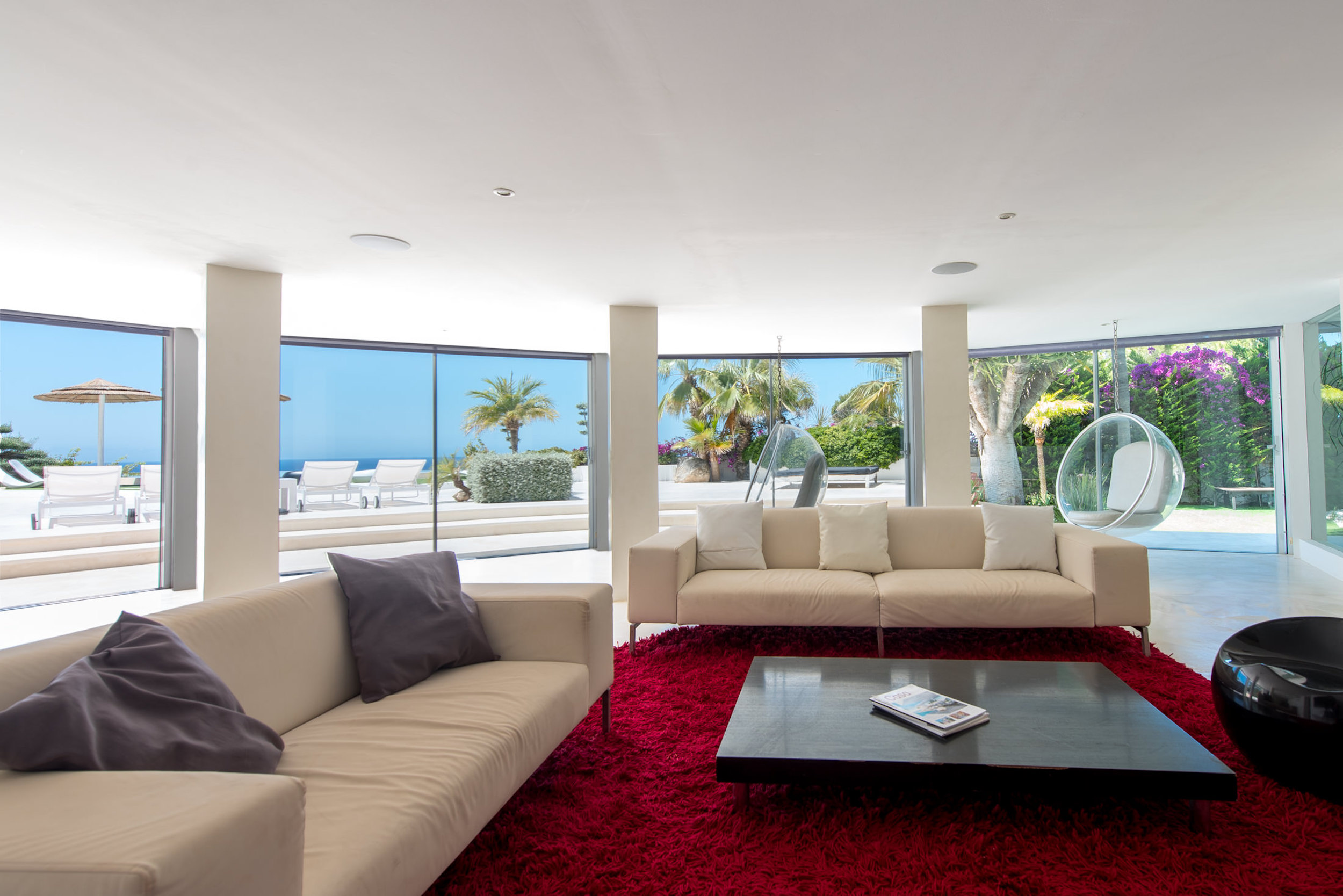 Resa Estates modern villa for sale te koop Cala Tarida Ibiza living room interior.jpg